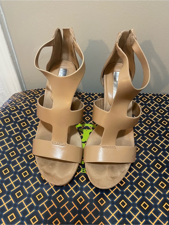 INC International Concepts Shoes - INC International Concepts Tan Strappy Cutout Sandals